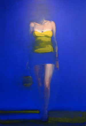 Xavier Jambon - Marcheuse jaune I - 100x145cm