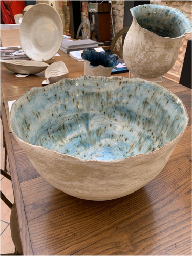 Medium Cream Speckled Floppy Bowl - 2022/2023